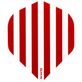 *Dart Flights - Designa DSX Football - No2 - Std Red White