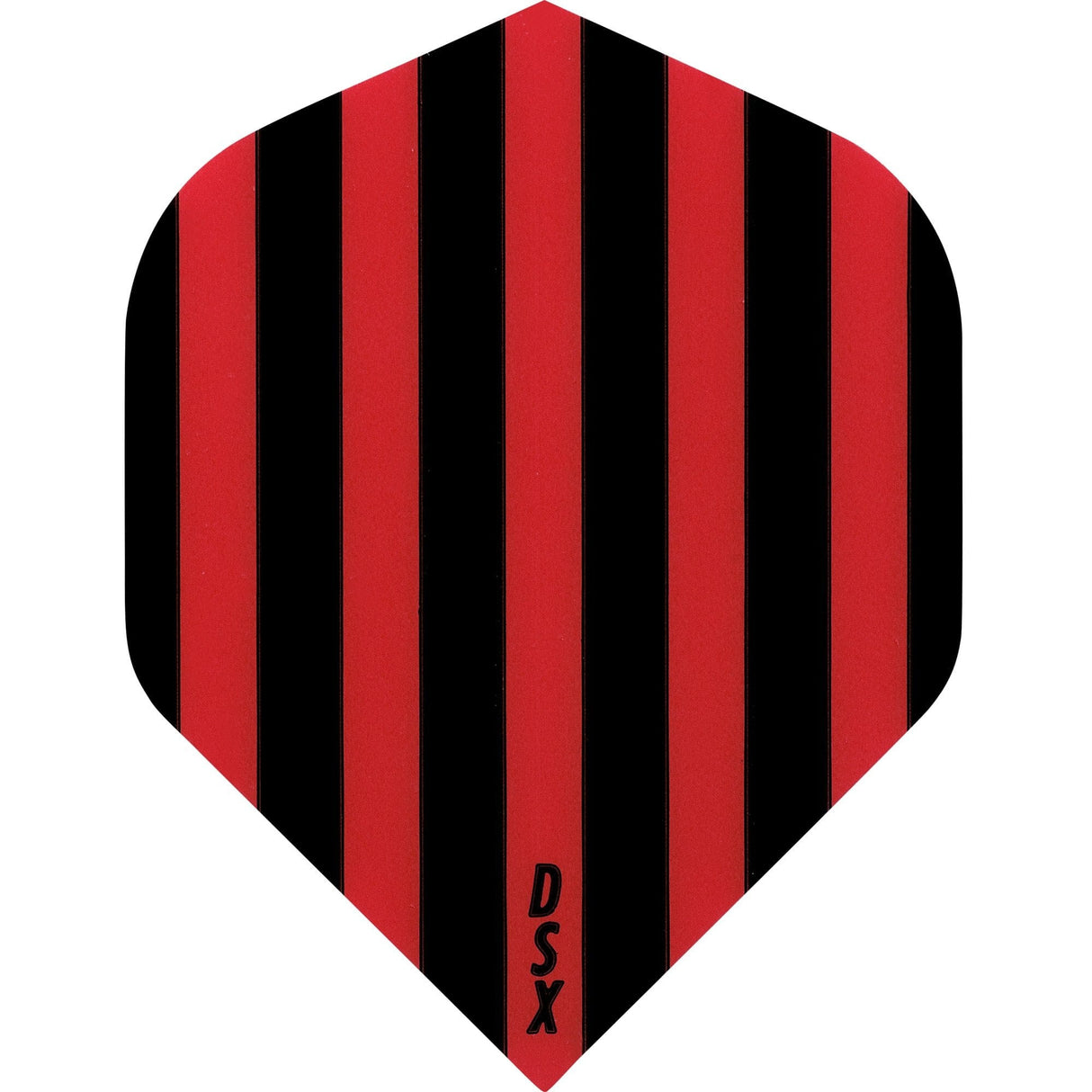 *Dart Flights - Designa DSX Football - No2 - Std Black Red