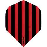 *Dart Flights - Designa DSX Football - No2 - Std Black Red