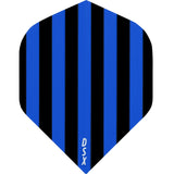 *Dart Flights - Designa DSX Football - No2 - Std Black Blue