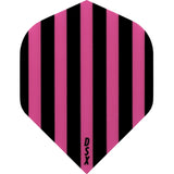 *Dart Flights - Designa DSX Football - No2 - Std Black Pink