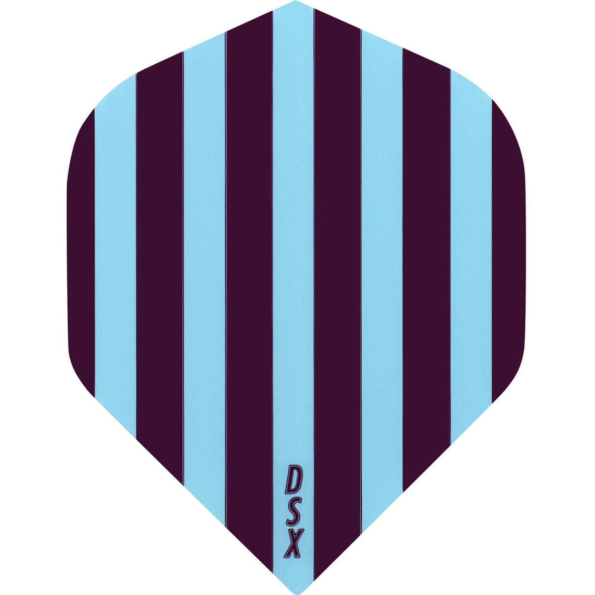 *Dart Flights - Designa DSX Football - No2 - Std Claret Blue