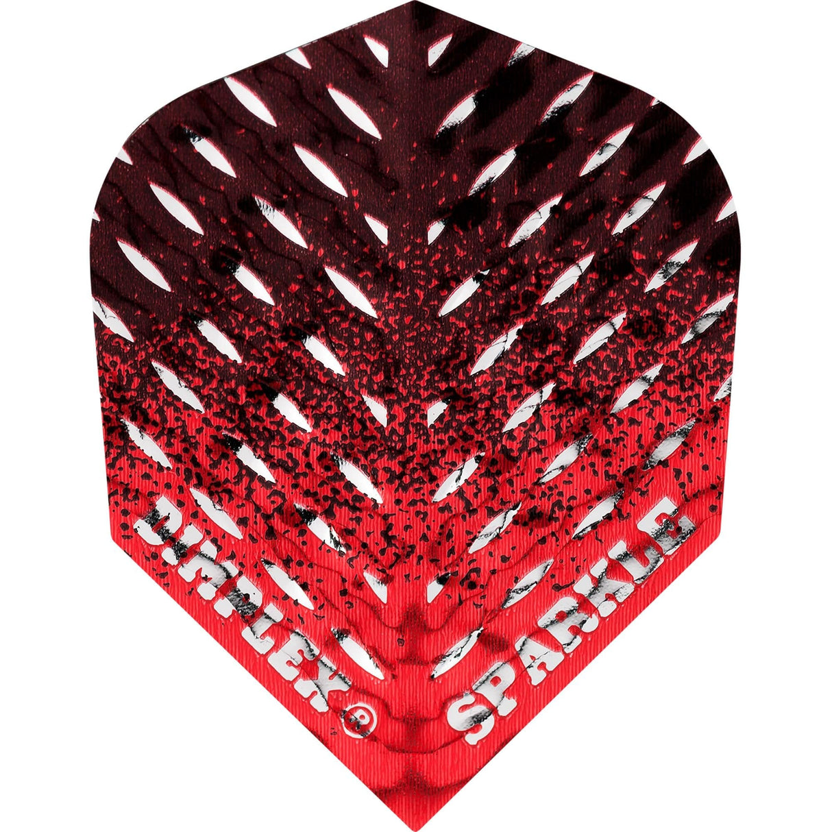 *Harrows Dart Flights - Std - Dimplex Sparkle - Fade Red