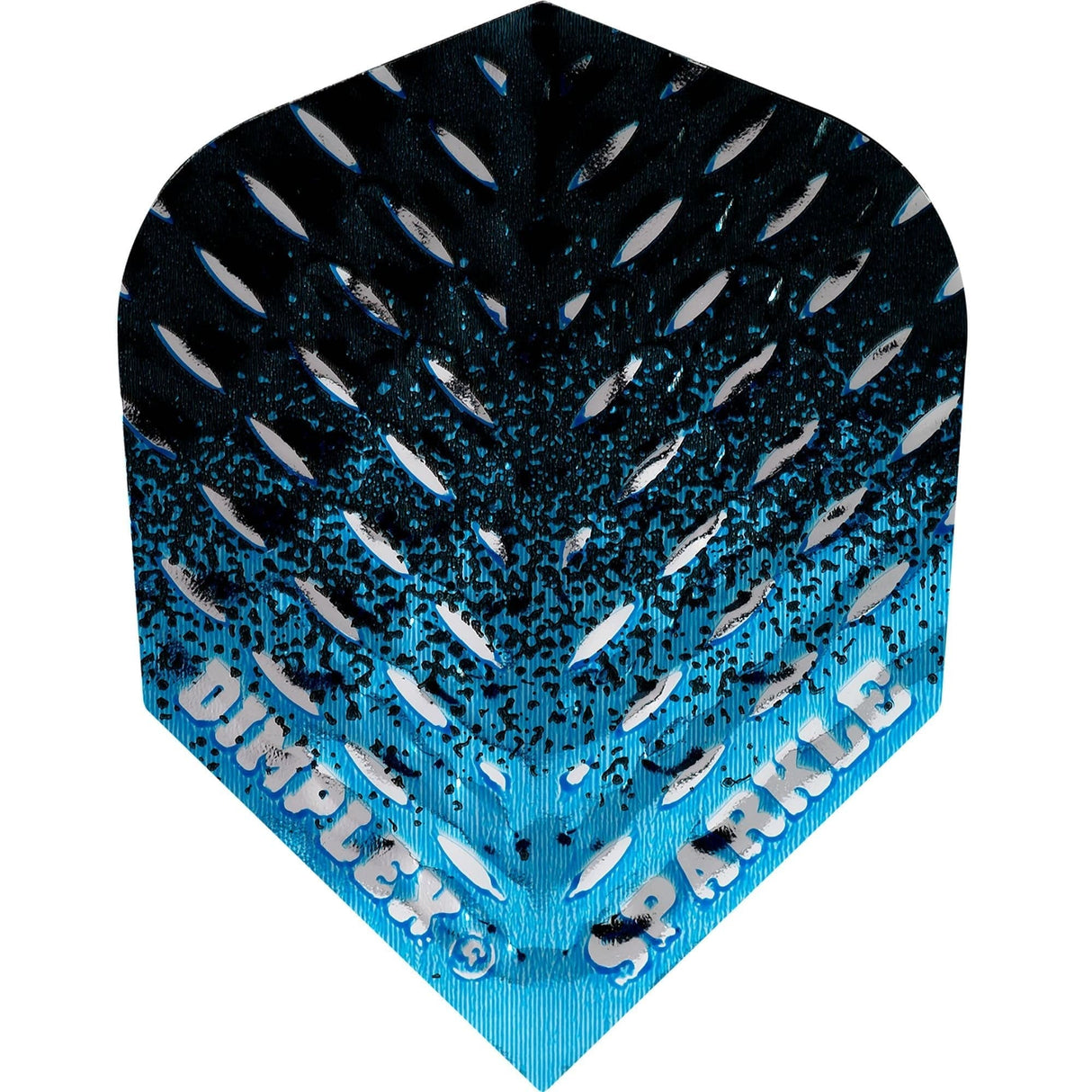 *Harrows Dart Flights - Std - Dimplex Sparkle - Fade Blue