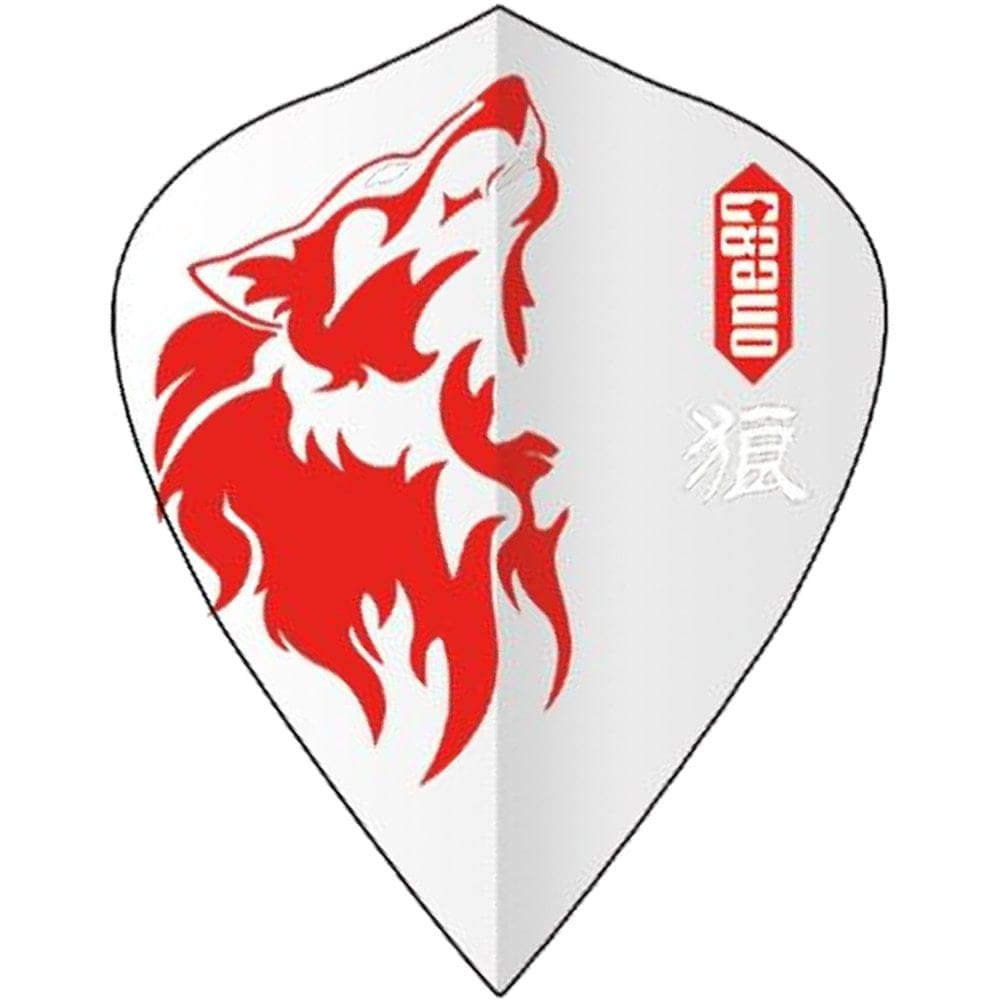*One80 Dart Flights - Animal Kingdom - Kite - Transparent Wolf