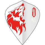 *One80 Dart Flights - Animal Kingdom - Kite - Transparent Wolf