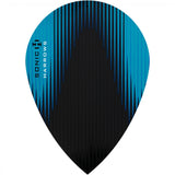 *Harrows Sonic X Dart Flights - Pear Shape - Sonic-X Aqua Blue