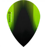 *Harrows Sonic X Dart Flights - Pear Shape - Sonic-X Green