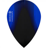 *Harrows Sonic X Dart Flights - Pear Shape - Sonic-X Dark Blue