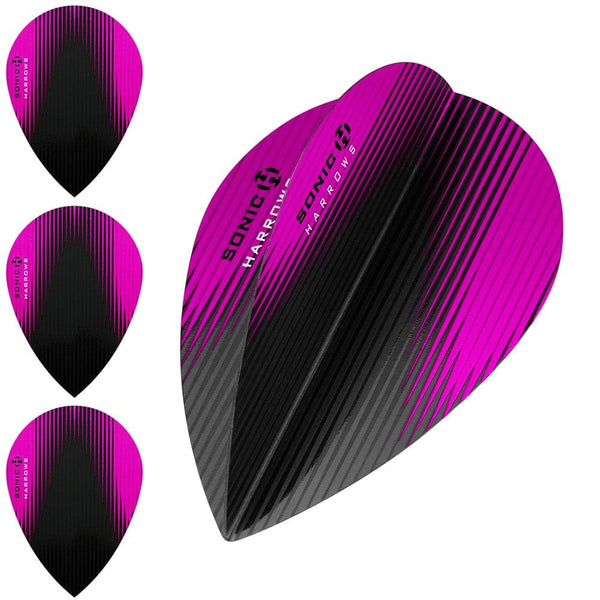 *Harrows Sonic X Dart Flights Pear Shape SonicX