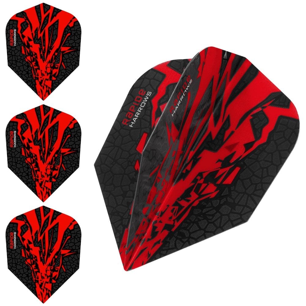 Harrows Rapide X-Dart Flights Im Set – Extra Starke 100 Micron Slim Flights In Rosa