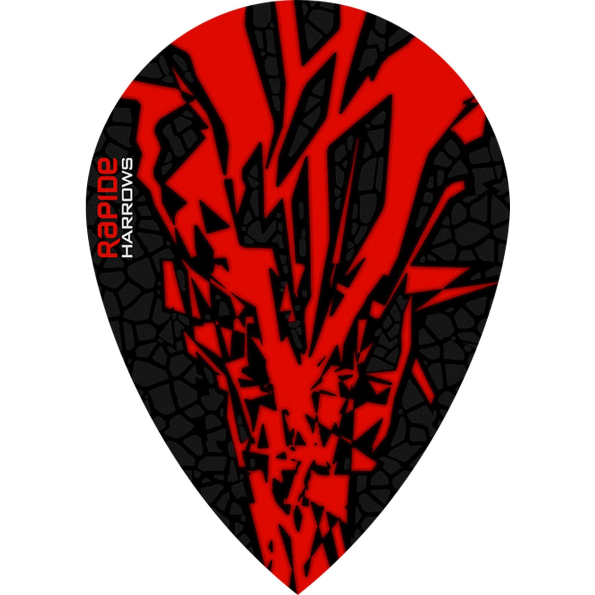 *Harrows Rapide X Dart Flights - Pear Shape - Rapide-X Red