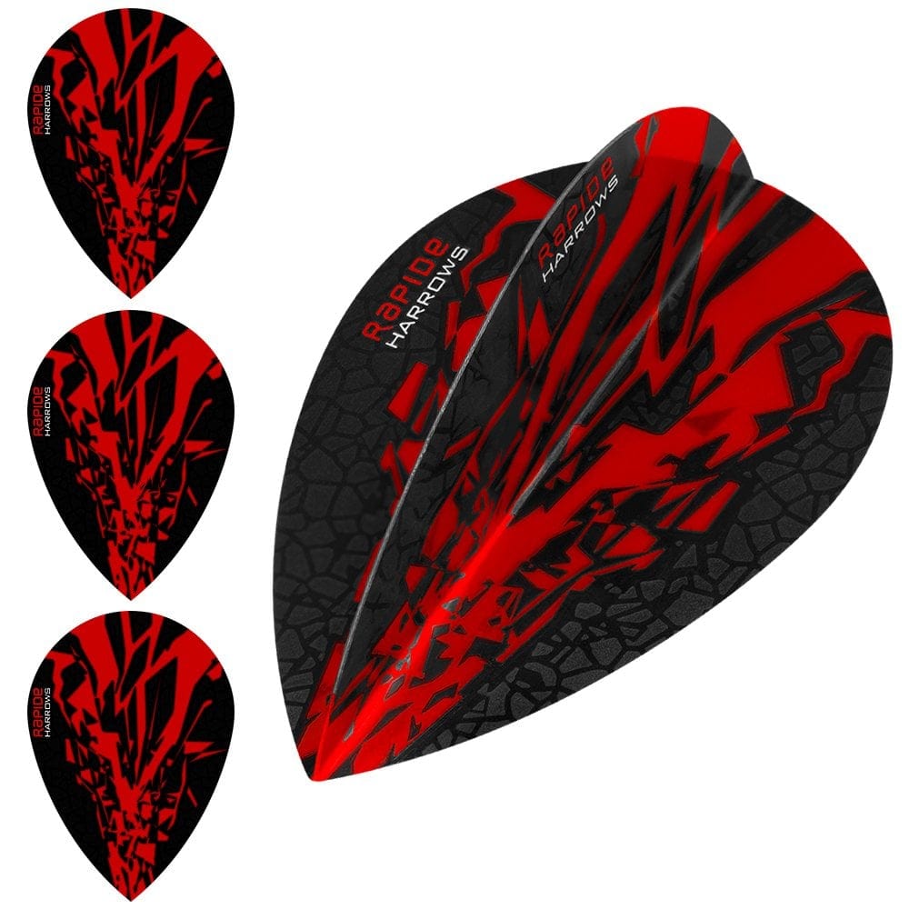 *Harrows Rapide X Dart Flights - Pear Shape - Rapide-X