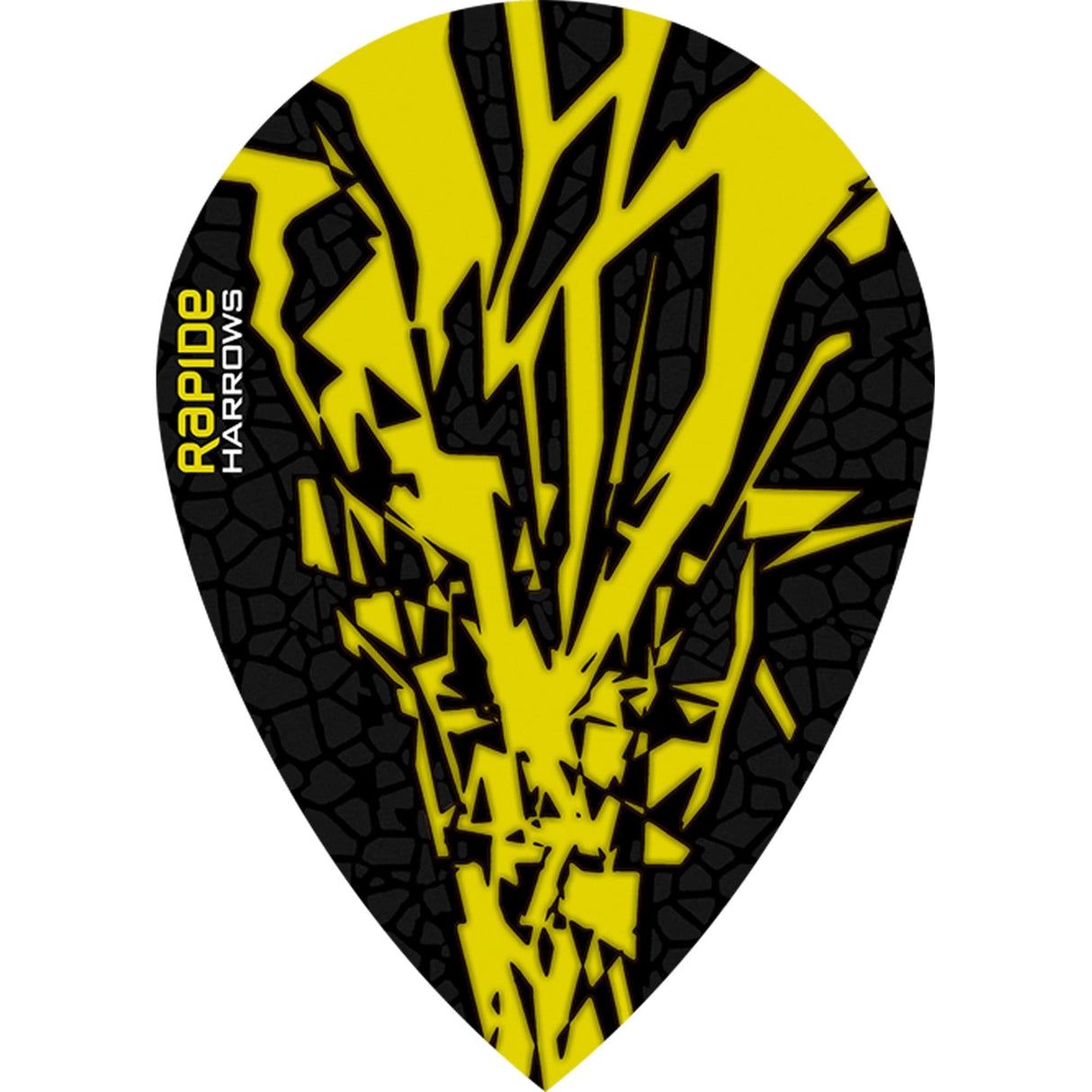 *Harrows Rapide X Dart Flights - Pear Shape - Rapide-X Yellow