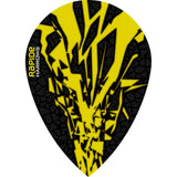 *Harrows Rapide X Dart Flights - Pear Shape - Rapide-X Yellow