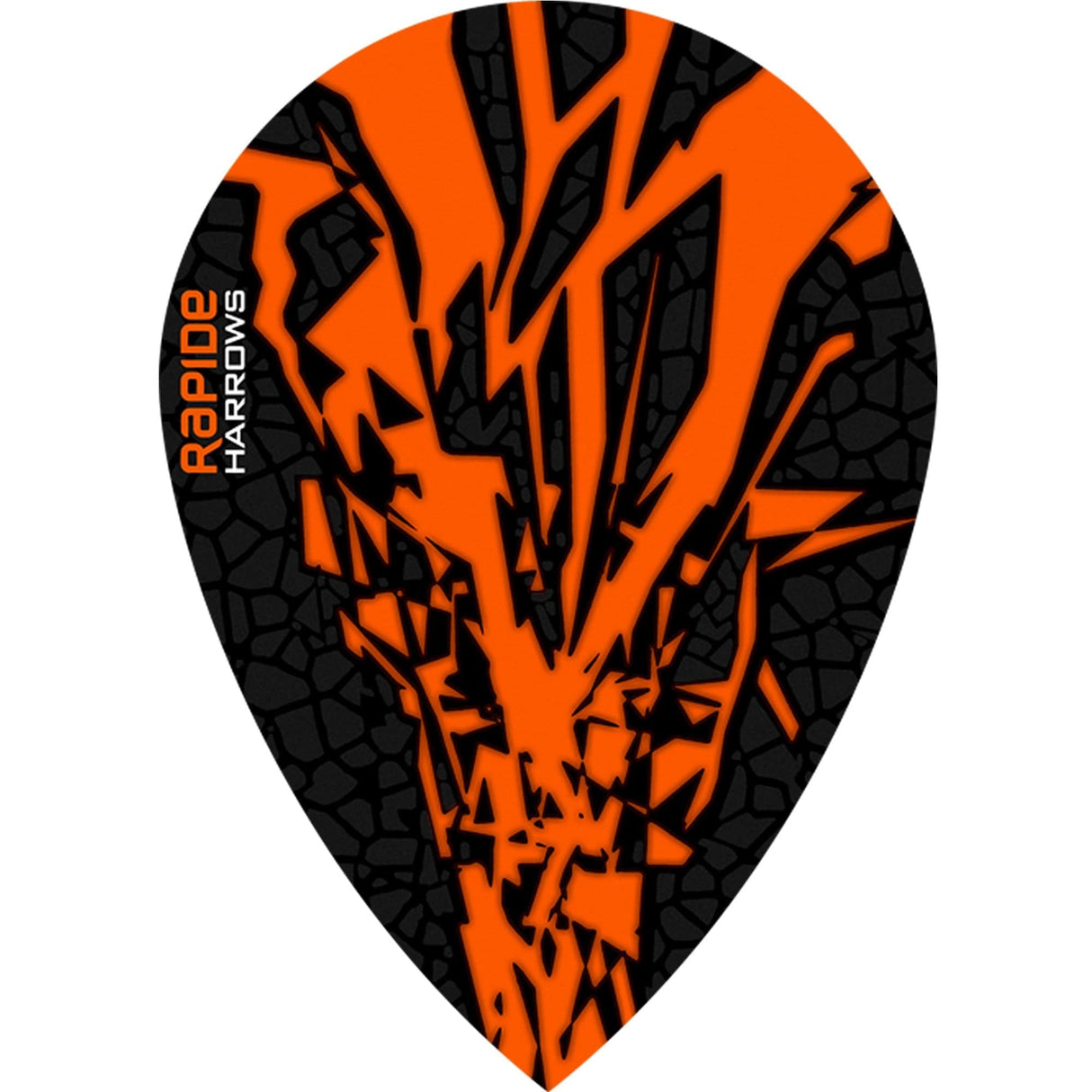 *Harrows Rapide X Dart Flights - Pear Shape - Rapide-X Orange