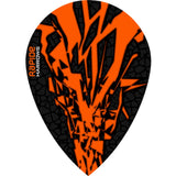 *Harrows Rapide X Dart Flights - Pear Shape - Rapide-X Orange