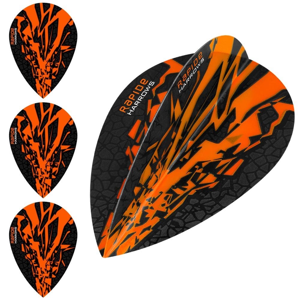 *Harrows Rapide X Dart Flights - Pear Shape - Rapide-X