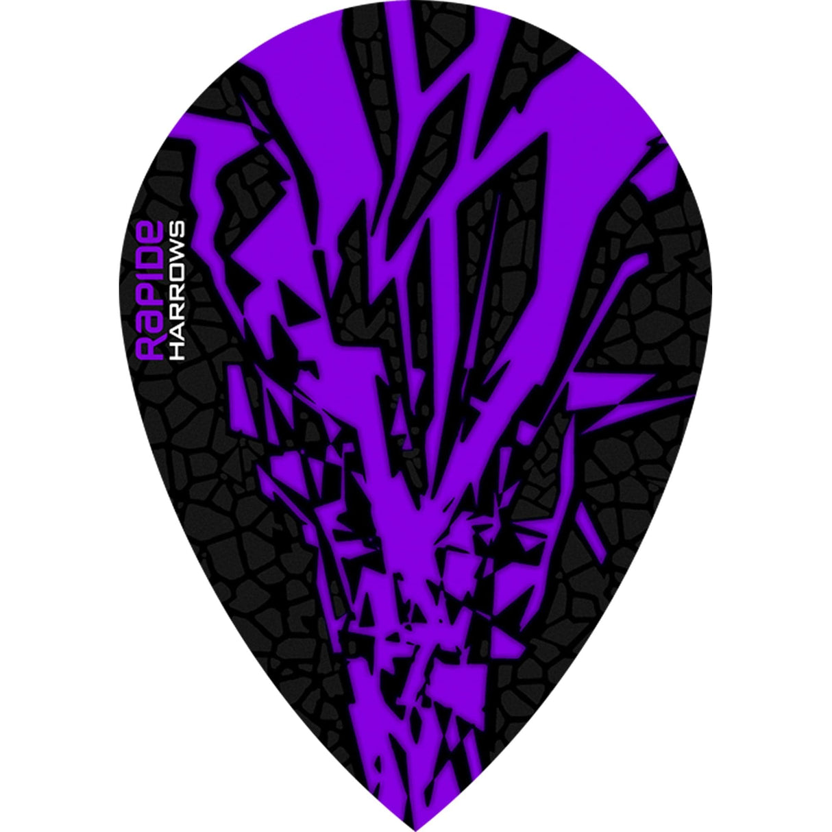 *Harrows Rapide X Dart Flights - Pear Shape - Rapide-X Purple