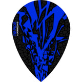 *Harrows Rapide X Dart Flights - Pear Shape - Rapide-X Dark Blue