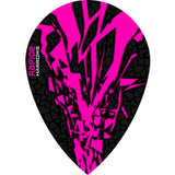 *Harrows Rapide X Dart Flights - Pear Shape - Rapide-X Pink