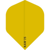 *Dart Flights - Raw 75 - 75 Micron - Std - Plain - Neon Neon Yellow