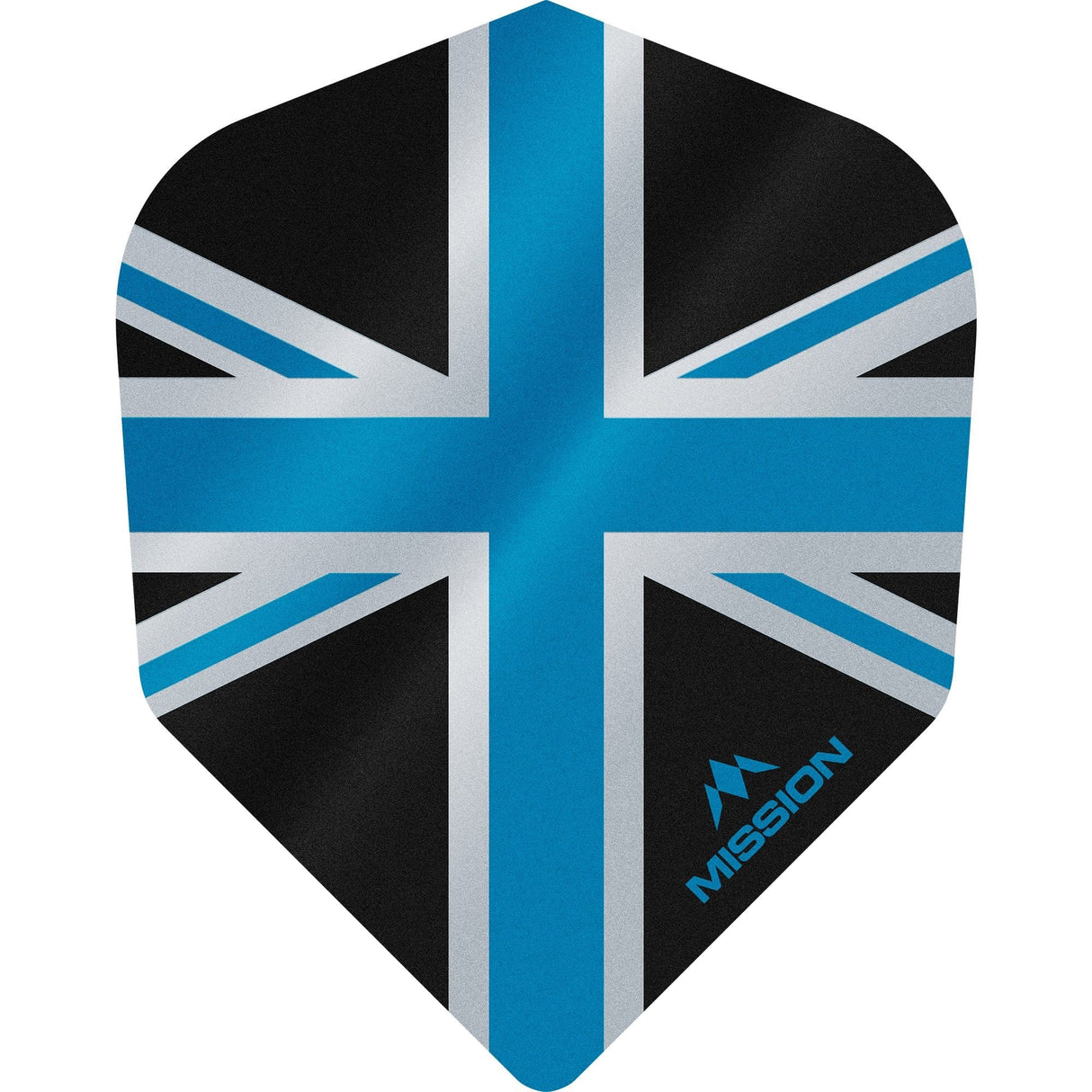 *Mission Alliance Union Jack Dart Flights - No6 - Std - Black Black Blue