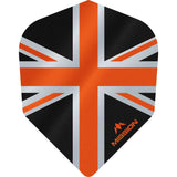 *Mission Alliance Union Jack Dart Flights - No6 - Std - Black Black Orange