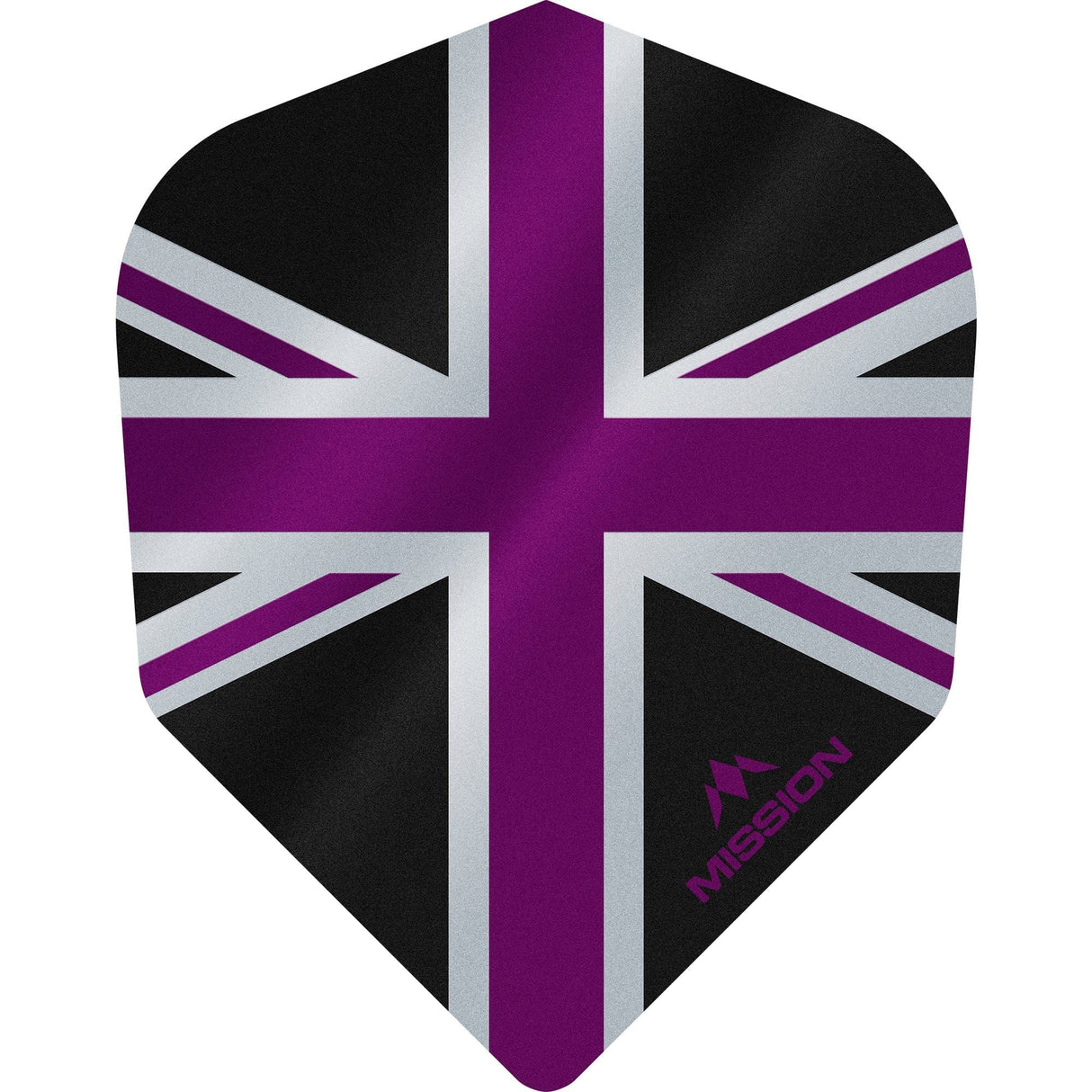 *Mission Alliance Union Jack Dart Flights - No6 - Std - Black Black Purple