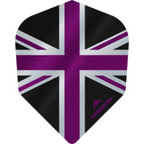 *Mission Alliance Union Jack Dart Flights - No6 - Std - Black Black Purple