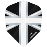 *Mission Alliance Union Jack Dart Flights - No6 - Std - Black Black White