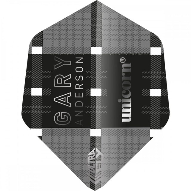 *Unicorn Ultrafly Dart Flights - 75 Micron - AR2 - Ghost - Gary Anderson