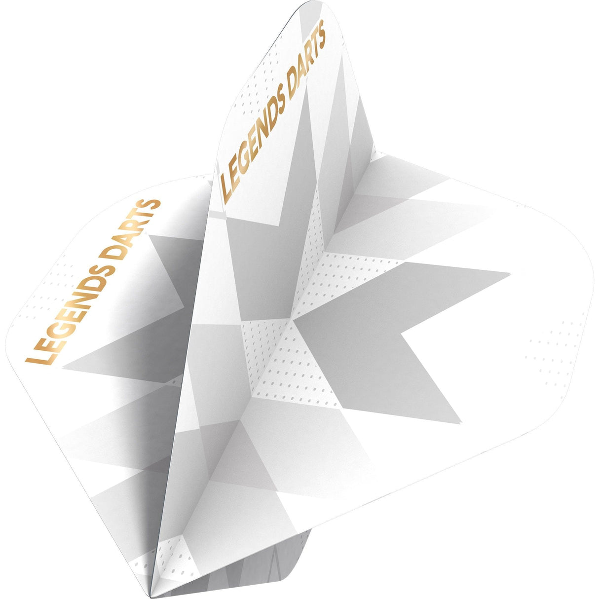 *Legend Darts - Pro Series - Dart Flights - 100 Micron - Std - No2 - White & Grey