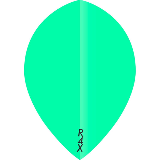 Ruthless R4X - Solid - Dart Flights - 100 Micron - 1626 - Pear - Fluro Green - 100 Sets (300 Flights)