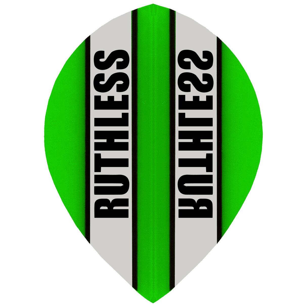 *Ruthless - Clear Panel - Dart Flights - 100 Micron - Pear Green