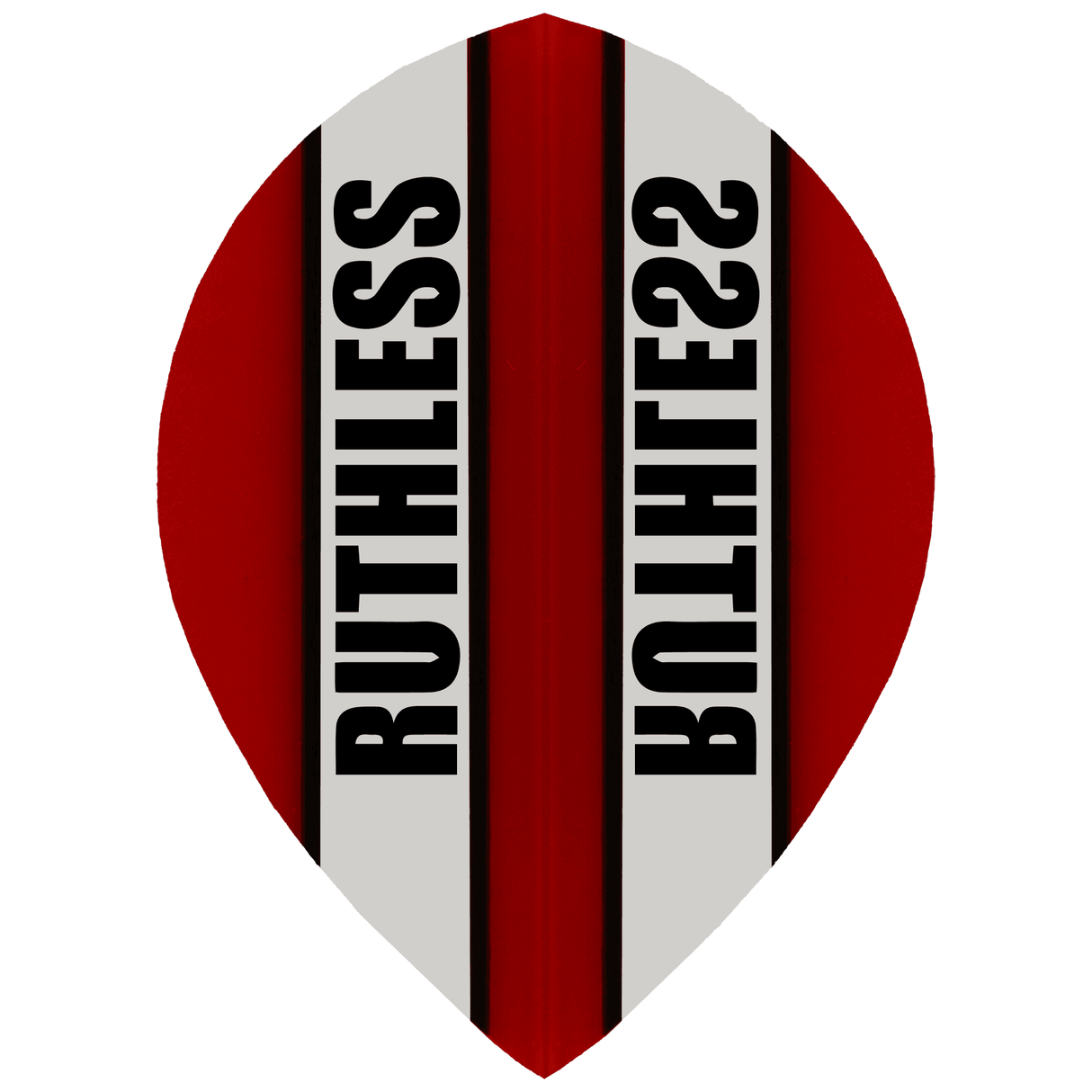 *Ruthless - Clear Panel - Dart Flights - 100 Micron - Pear Red