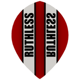 *Ruthless - Clear Panel - Dart Flights - 100 Micron - Pear Red