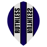 *Ruthless - Clear Panel - Dart Flights - 100 Micron - Pear Dark Blue
