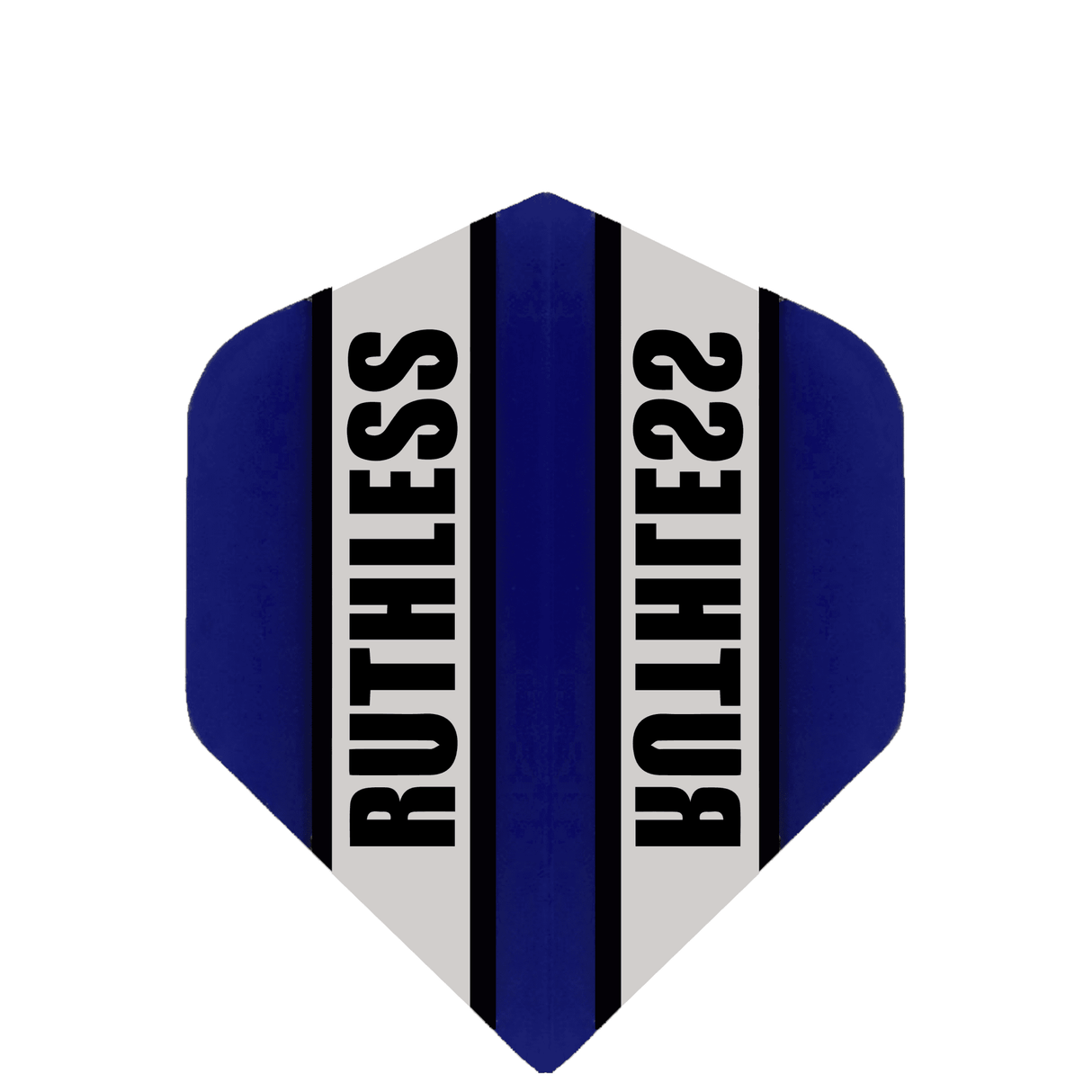 *Ruthless - Clear Panel - Dart Flights - 100 Micron - Mini - Std Blue