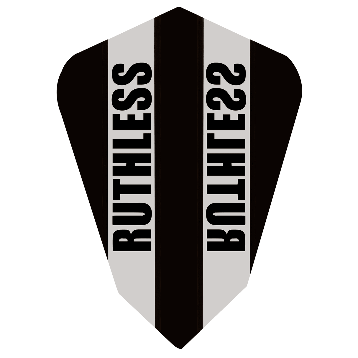 *Ruthless - Clear Panel - Dart Flights - 100 Micron - Fantail Black