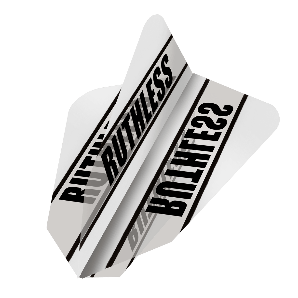 *Ruthless - Clear Panel - Dart Flights - 100 Micron - Fantail