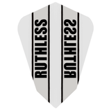 *Ruthless - Clear Panel - Dart Flights - 100 Micron - Fantail White