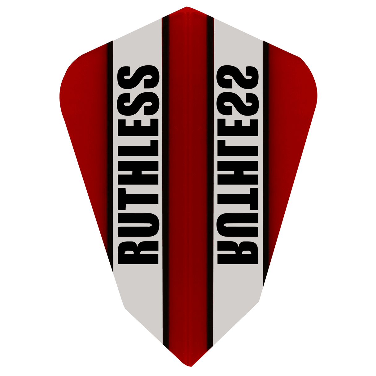 *Ruthless - Clear Panel - Dart Flights - 100 Micron - Fantail Red