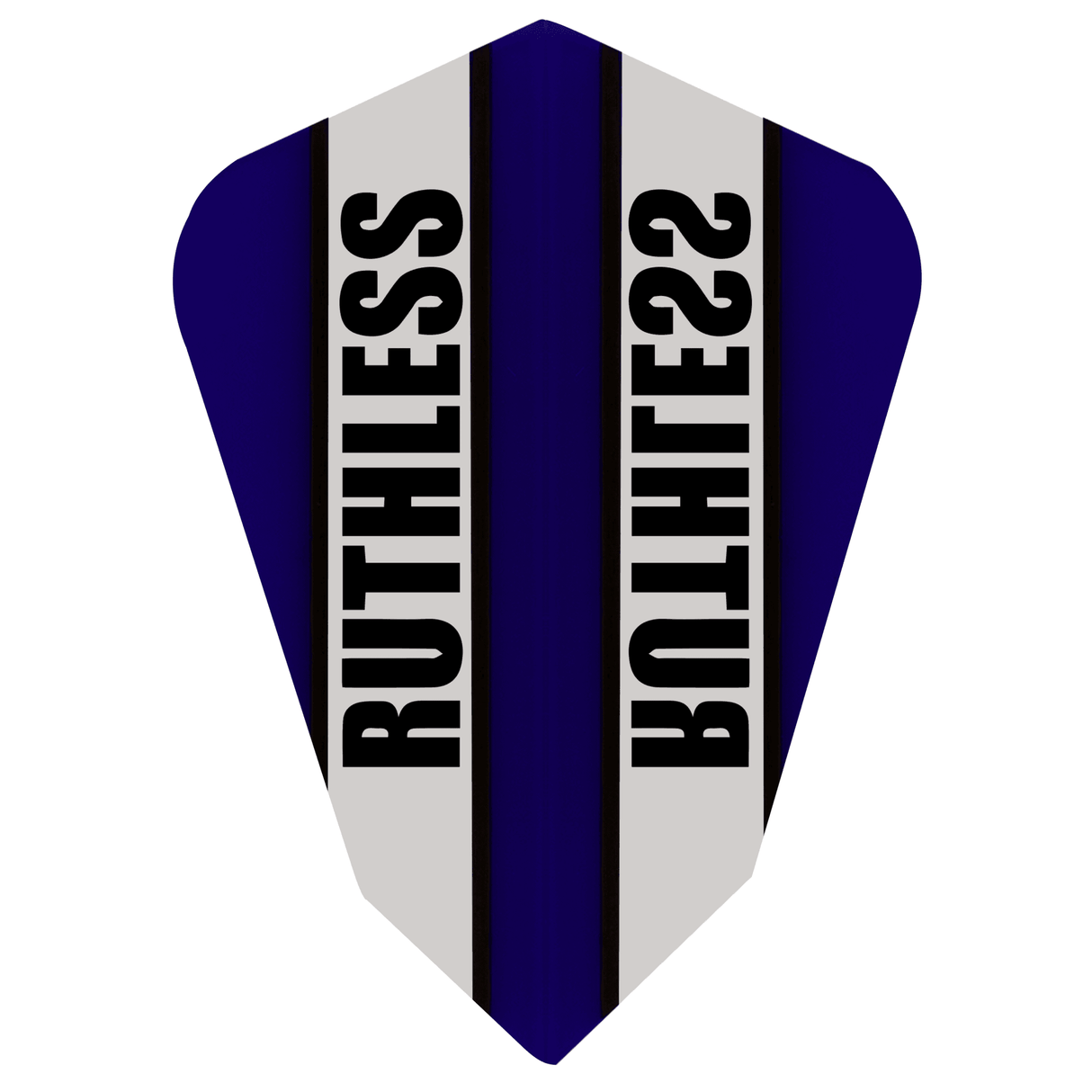 *Ruthless - Clear Panel - Dart Flights - 100 Micron - Fantail Blue