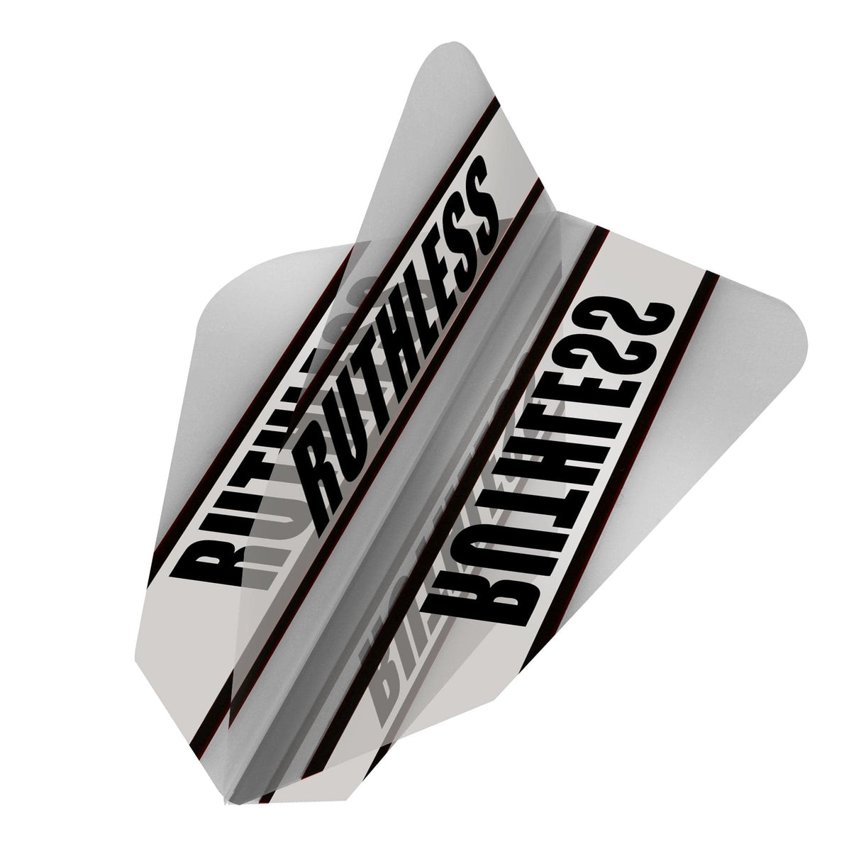 *Ruthless - Clear Panel - Dart Flights - 100 Micron - Fantail