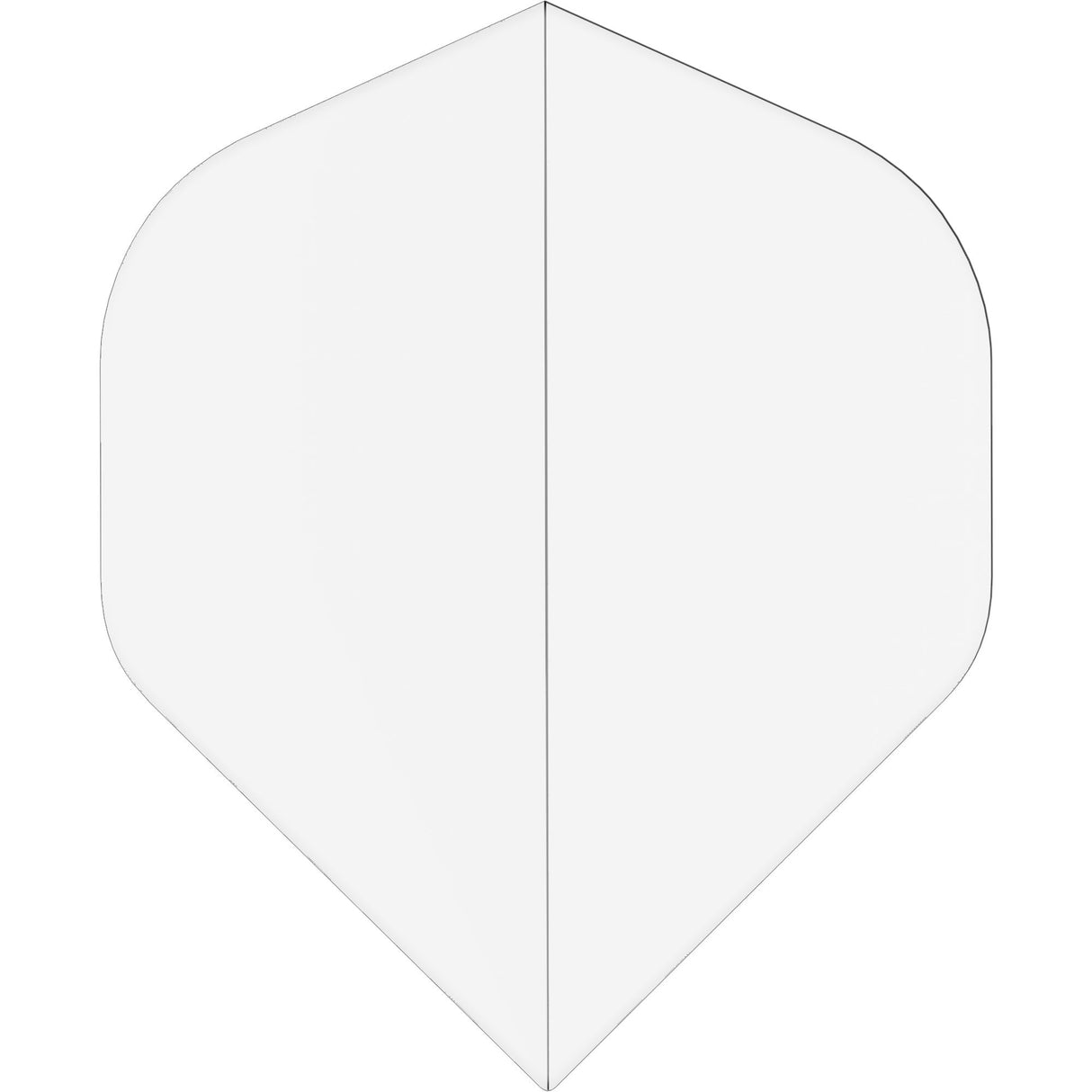 Ruthless Poly Plain - Solid - Dart Flights - 75 Micron - No2 - Std Clear