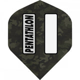 *Pentathlon Dart Flights - 100 Micron - Std - No2 - Window - Camoflage - Green
