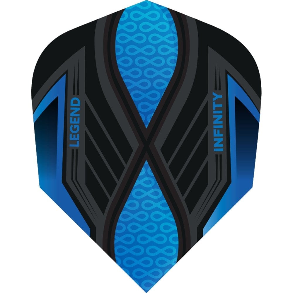 *Legend Infinity Dart Flights - 100 Micron - No2 - Std Aqua Blue