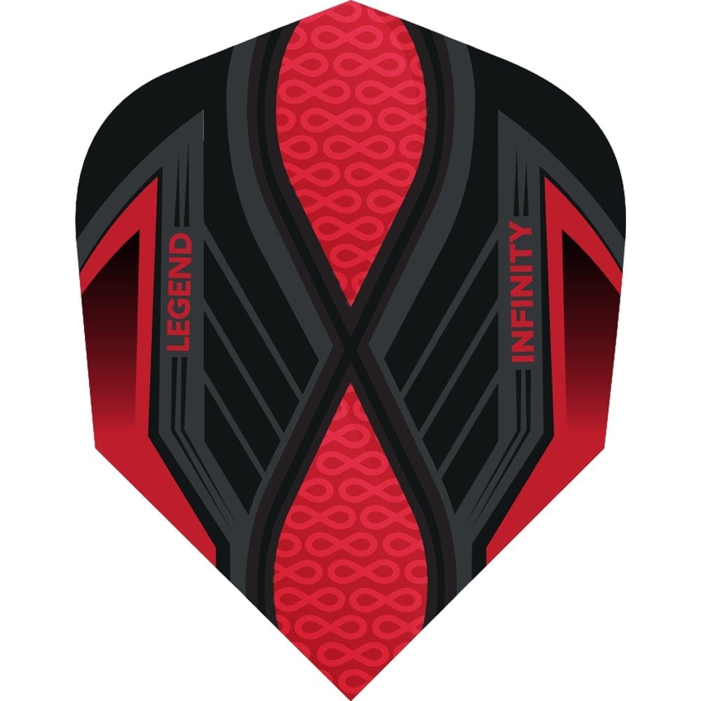 *Legend Infinity Dart Flights - 100 Micron - No2 - Std Red