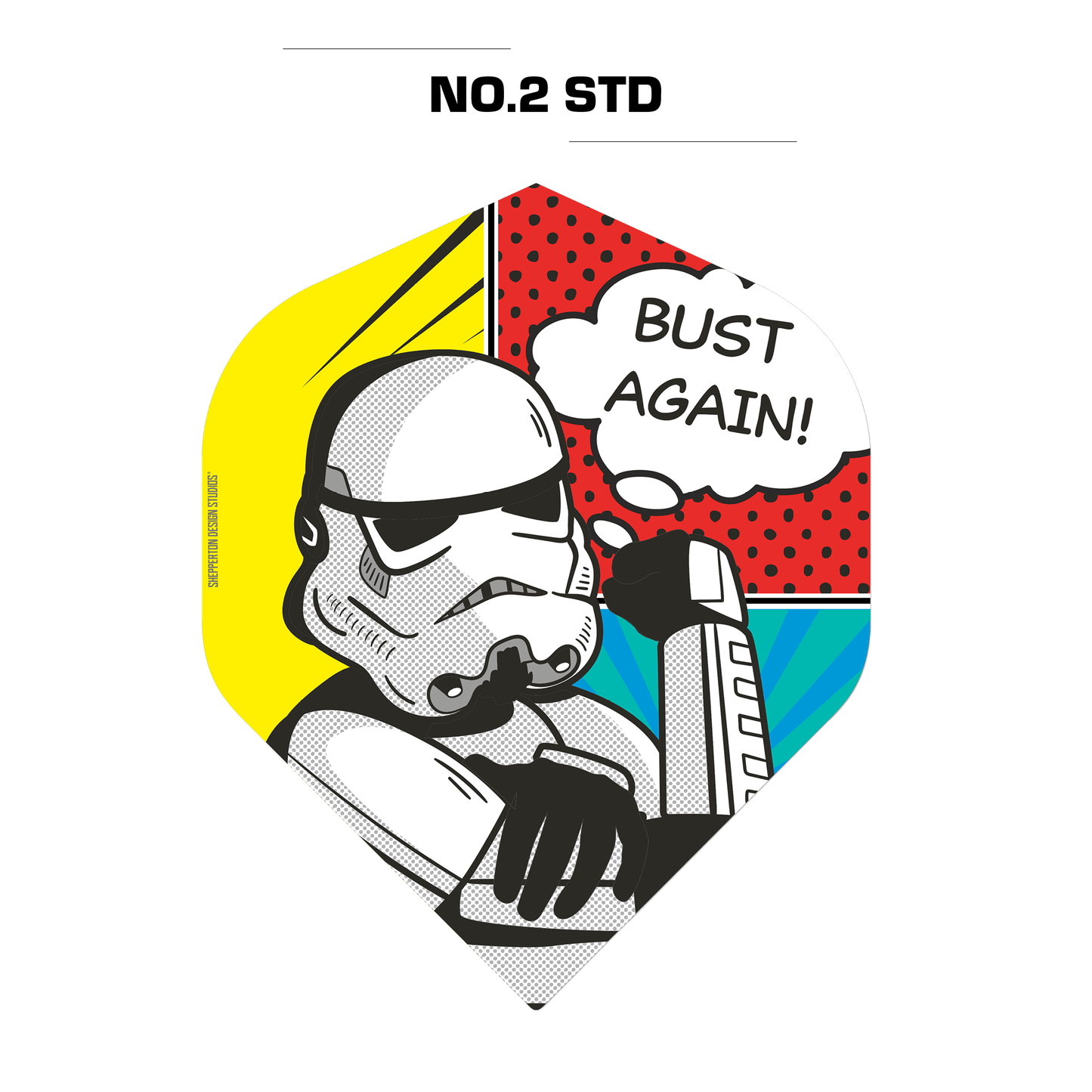 Original StormTrooper Dart Flights - Official Licensed - No2 - Std - Storm Trooper - Bust Again